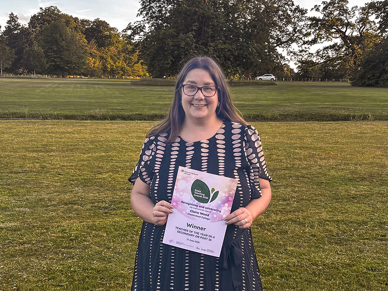 Chelmsford College Staff Member Wins Teacher of the Year Award!