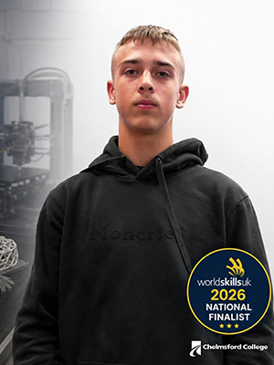 Chelmsford College Learner Reaches WorldSkills UK National Finals 2026