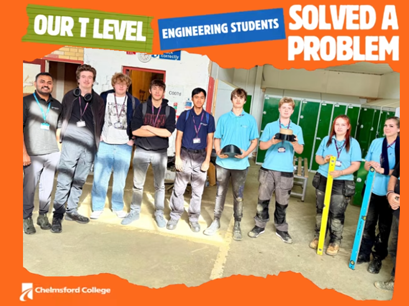 T Level Students Engineer a Solution for Bricklaying Learners at Chelmsford College