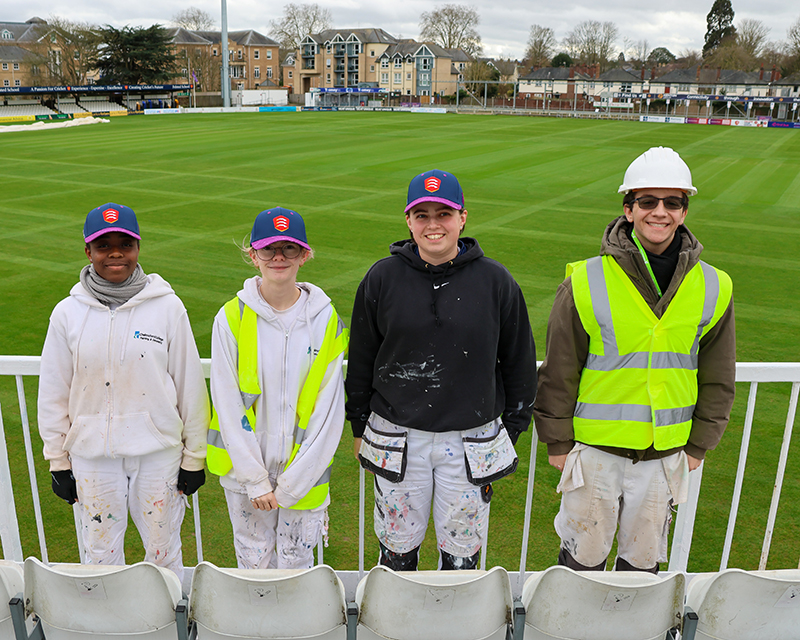 Essex Cricket Stand Restored by Chelmsford College Learners