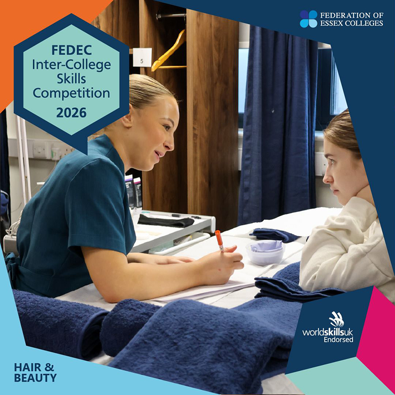 Hair and Beauty Talent Shines at Chelmsford College for FEDEC Inter-College Skills Competition