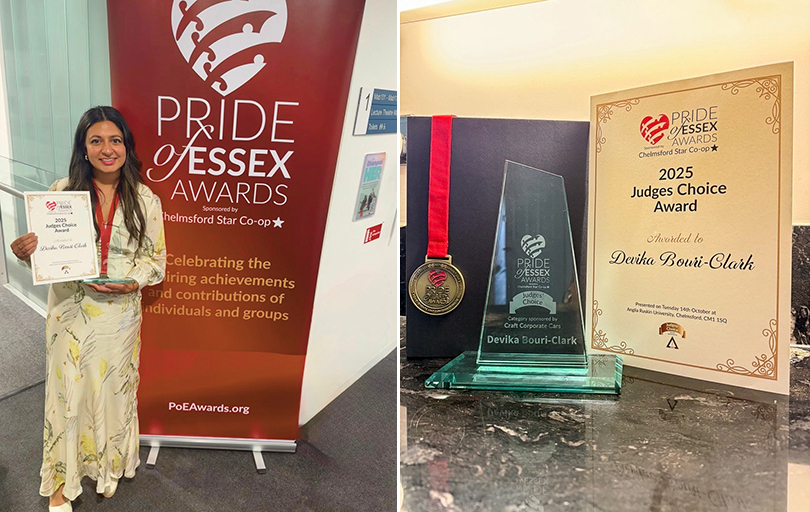 Chelmsford College Coach Wins Pride of Essex Award!